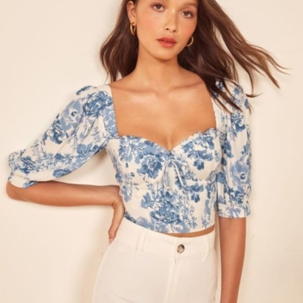 Reformation Luna top in Olympia